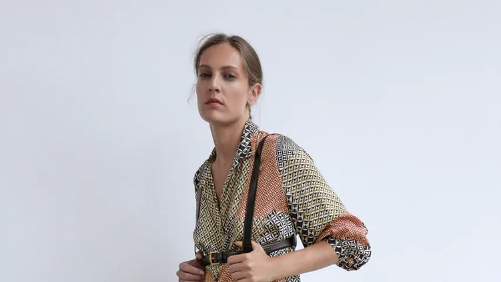 Robe à imprimé patchwork