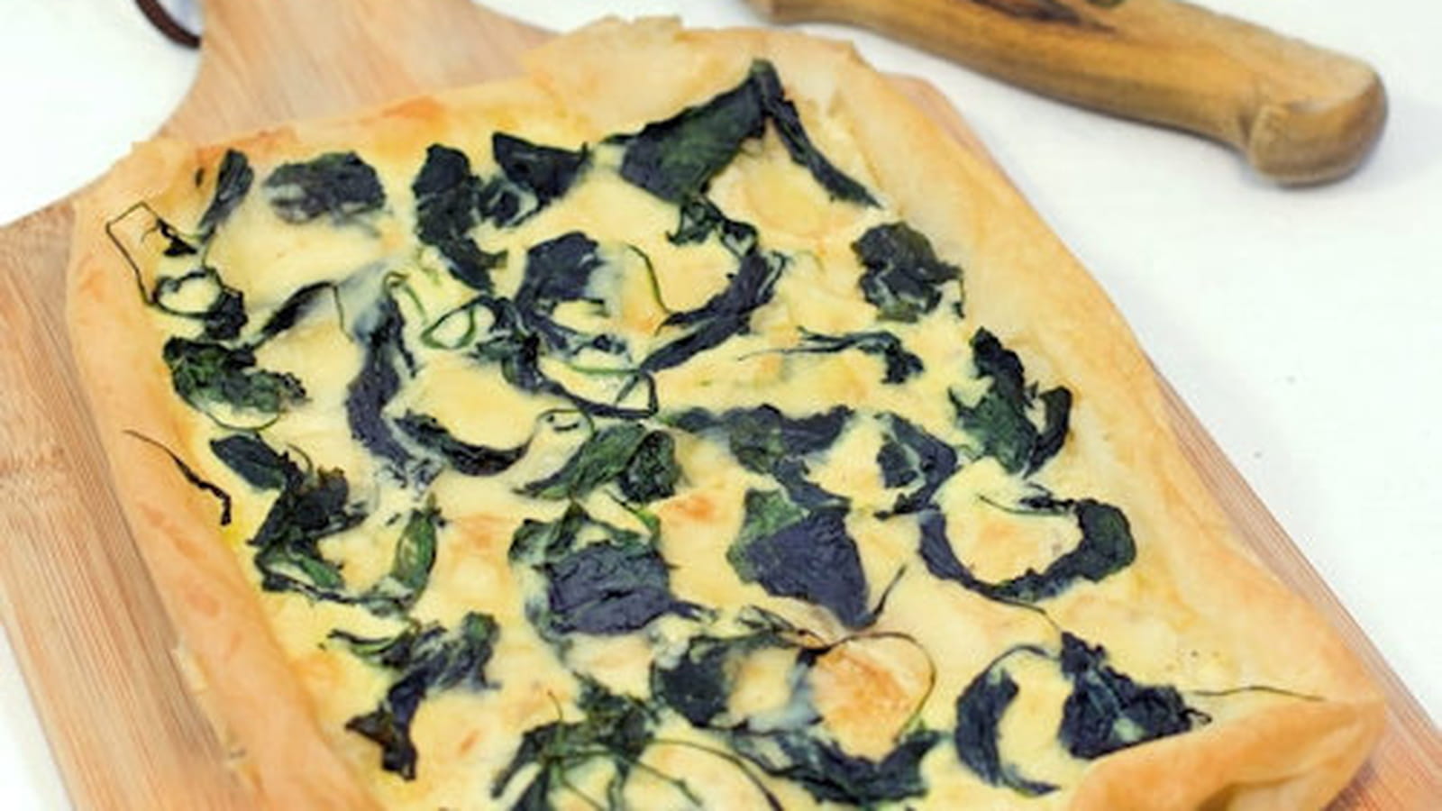 Tarte croustillante aux épinards et à la Tomme de Savoie