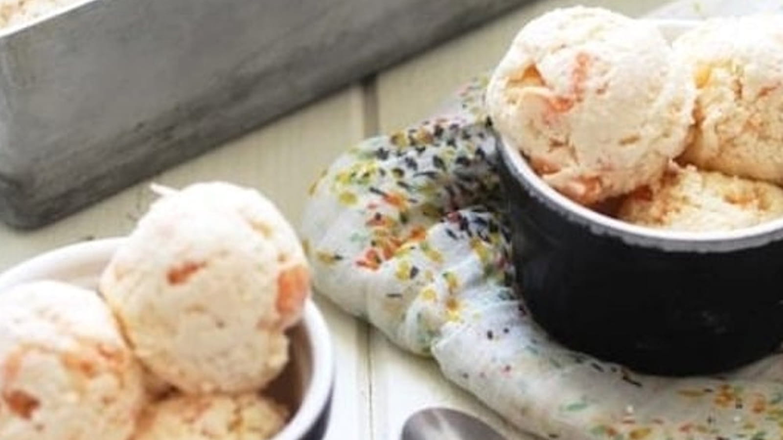 Glace à la noix de coco et melon sans sorbetière