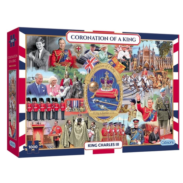 Puzzle 1000 pièces spécial couronnement de Charles III
