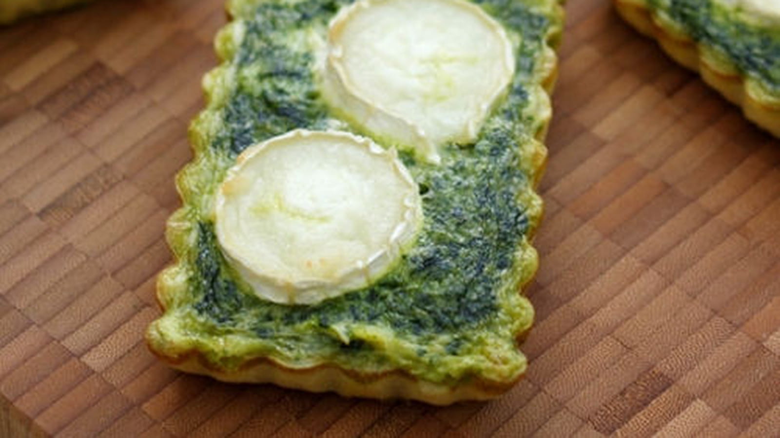 Tartelettes aux épinards et fromage de chèvre