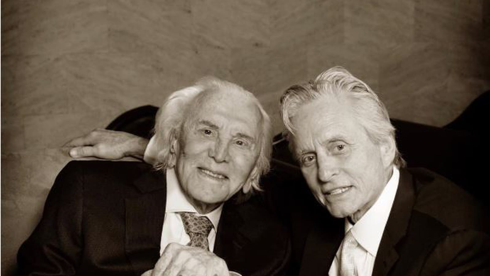 Kirk et Michael Douglas