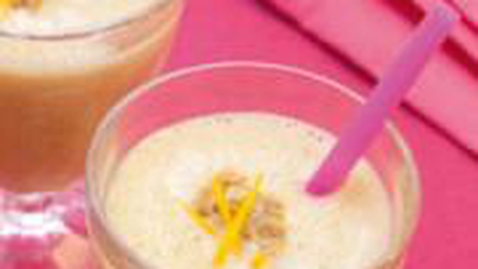Milk shake aux céréales, orange et gingembre