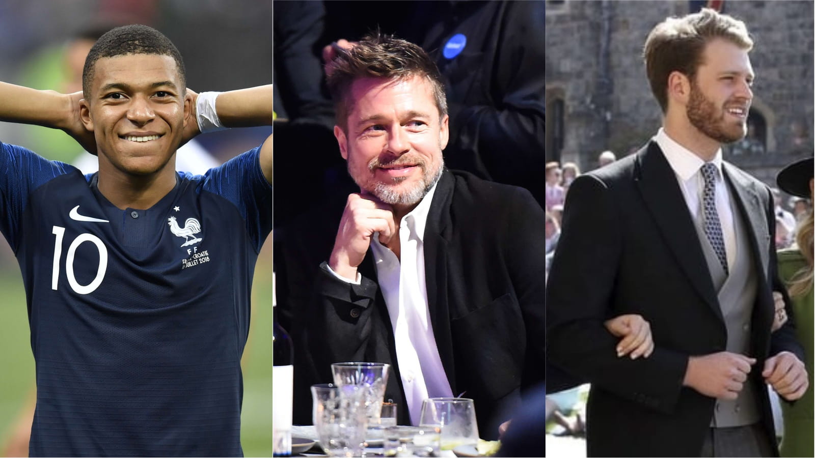 Kylian Mbappé, Brad Pitt, Louis Spencer