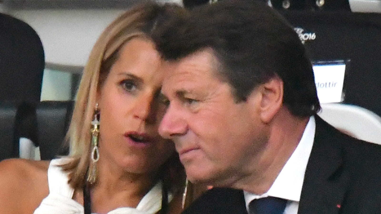 Christian Estrosi et Laura Tenoudji
