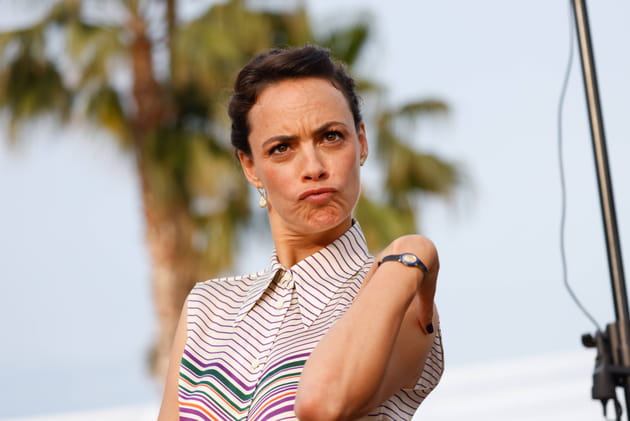 B&eacute;r&eacute;nice B&eacute;jo, &agrave; l'enregistrement de l'&eacute;mission "Culture Box"