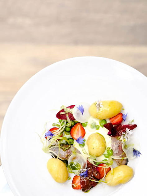 Salade de pomme de terre, maquereau et yaourt menthol&eacute;