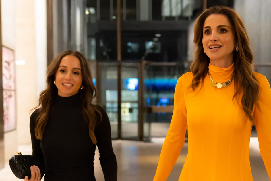 La reine Rania de Jordanie et la princesse Iman