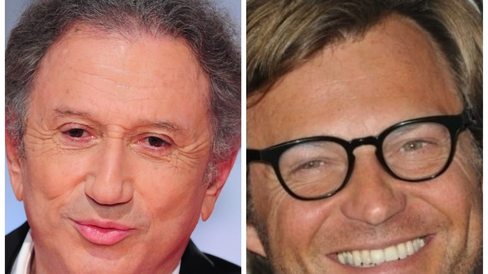 Michel Drucker et Laurent Delahousse