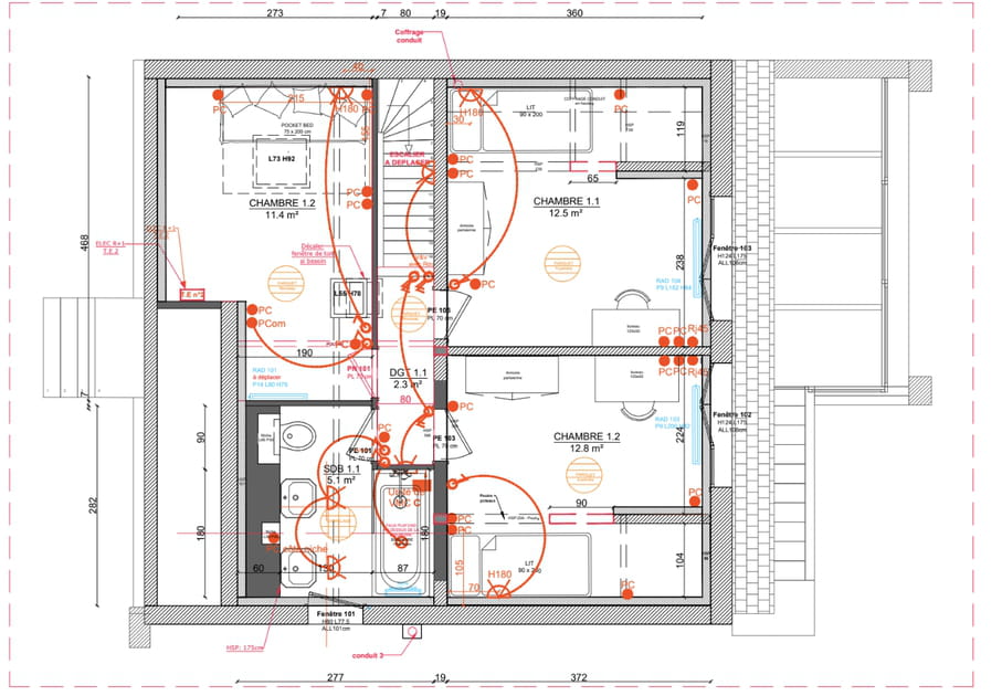 Le plant du R+1&nbsp;apr&egrave;s travaux