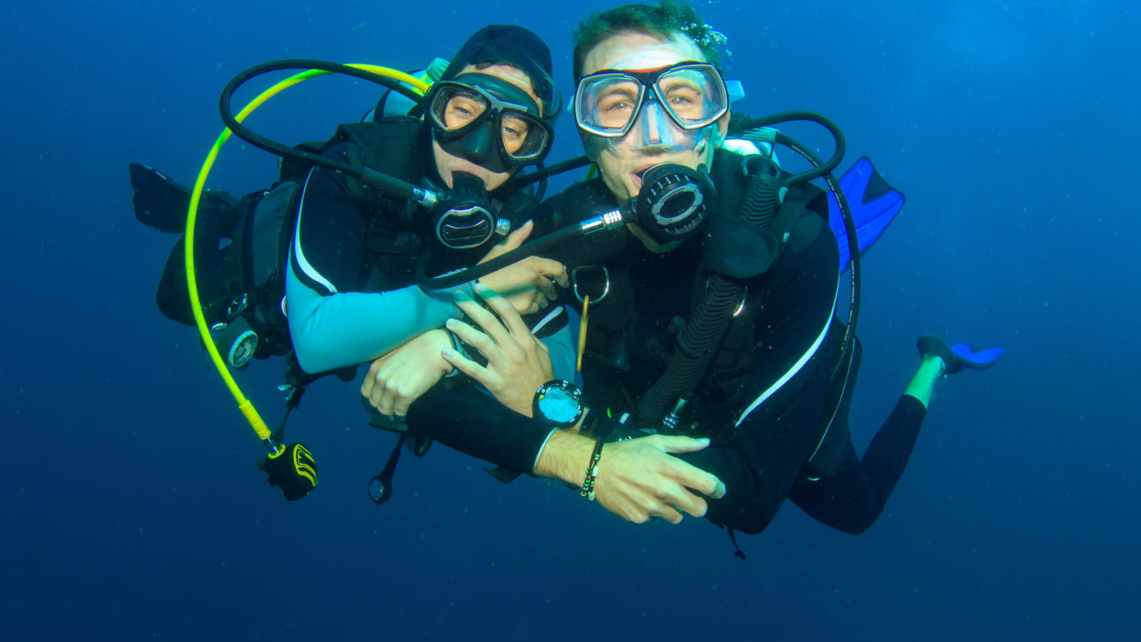 Sous l'eau