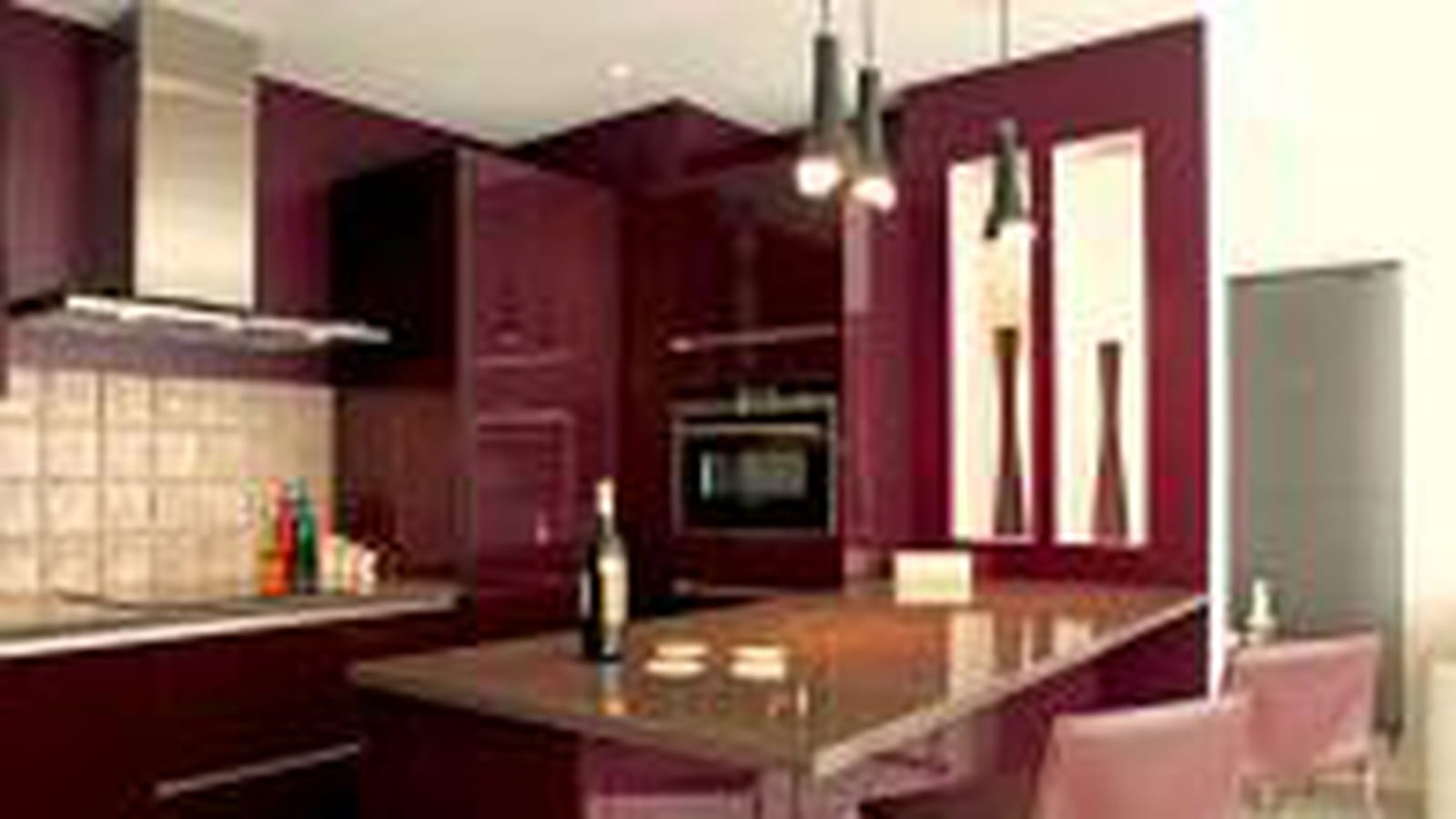 Cuisine ouverte prune