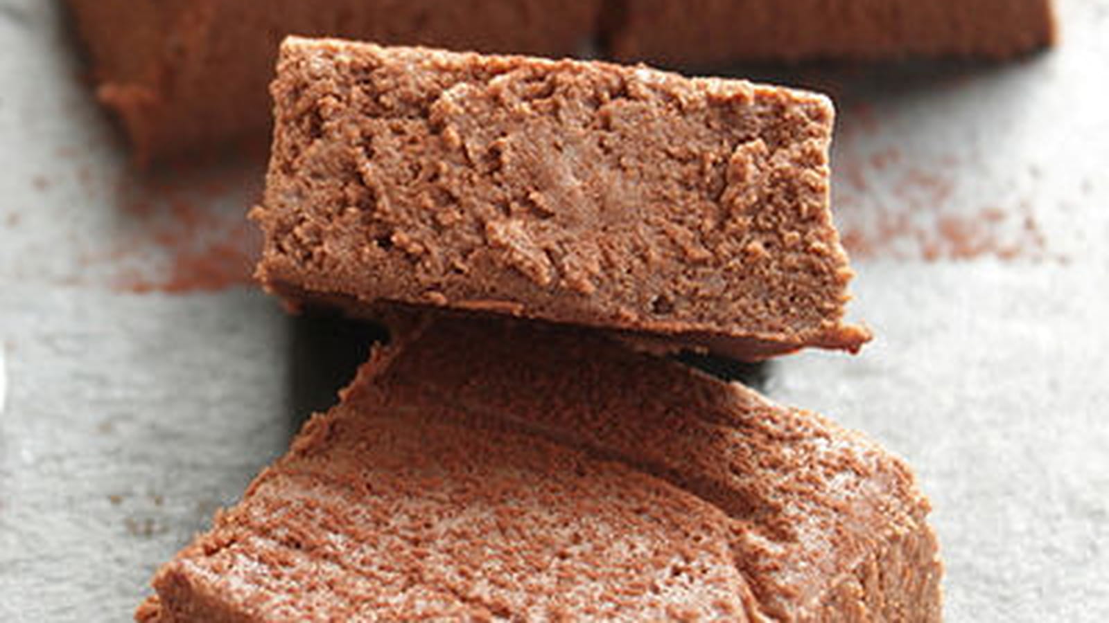 Fondant chocolat poire - sans beurre