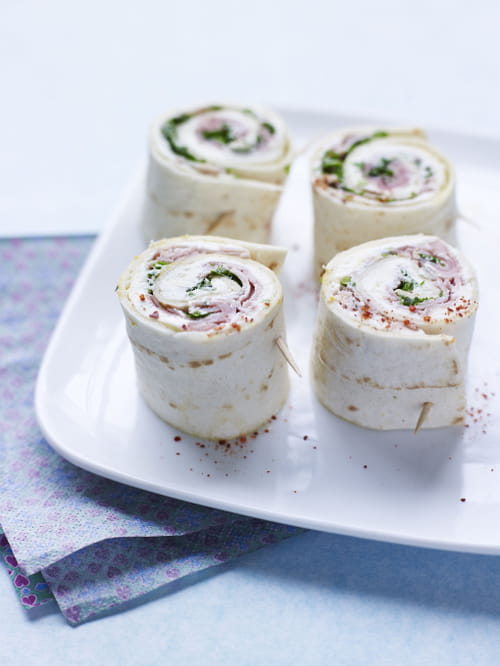 Wrap revisité au jambon cuit Aoste Apéritif
