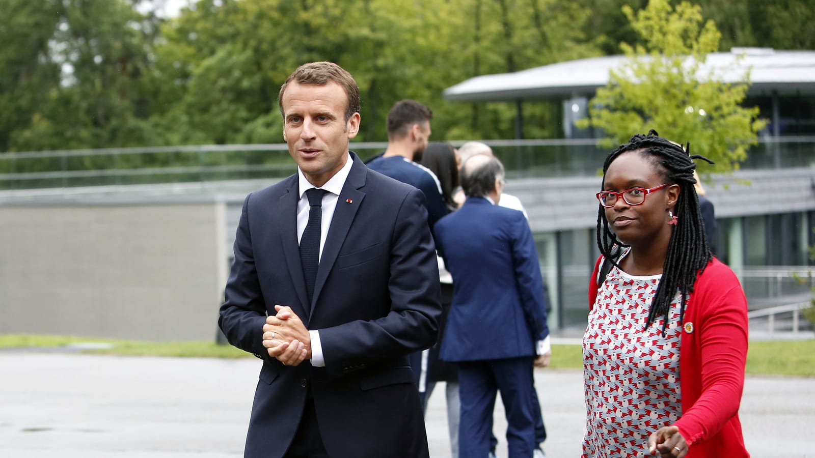 Emmanuel Macron et Sibeth Ndiaye