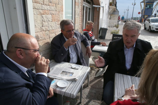 Fr&eacute;deric Boccaletti, Thierry Mariani et Jean-Paul Garraud, attabl&eacute;s