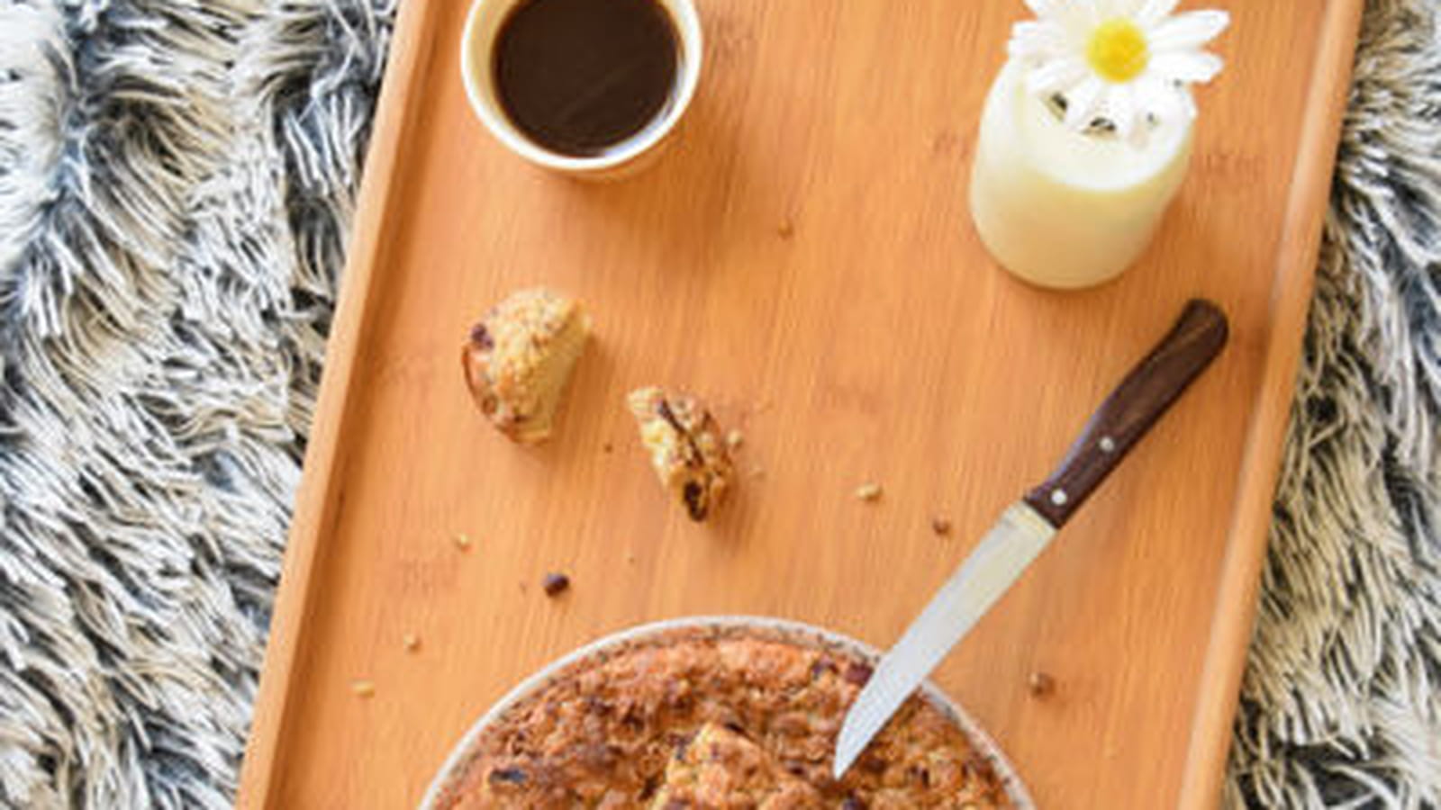 Crumble-cake à la noisette et noix de pécan sans gluten ni lactose