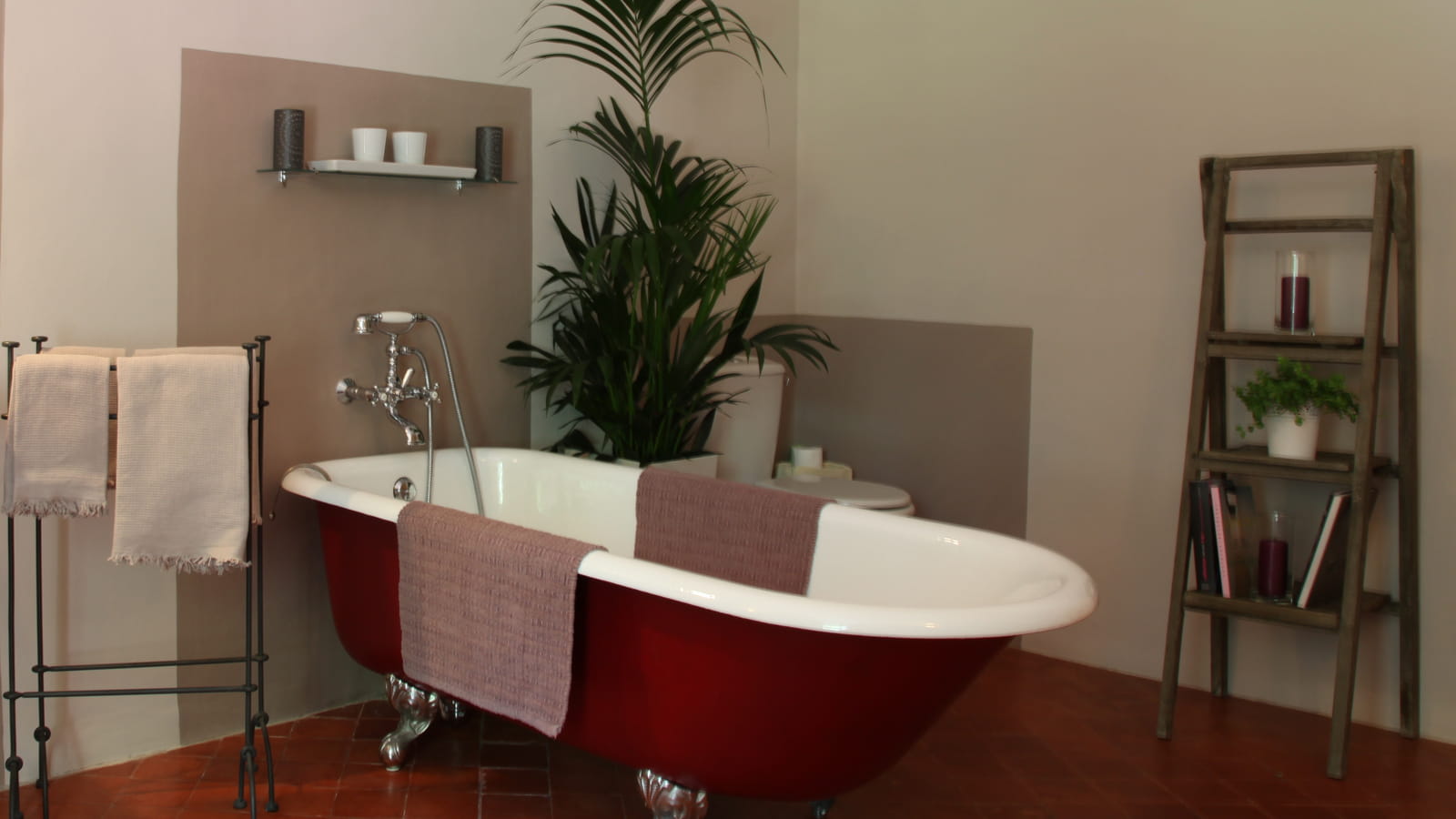 Baignoire au centre