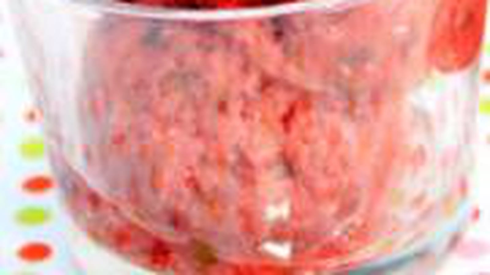 Sorbet fraise et basilic (sans sorbetière)