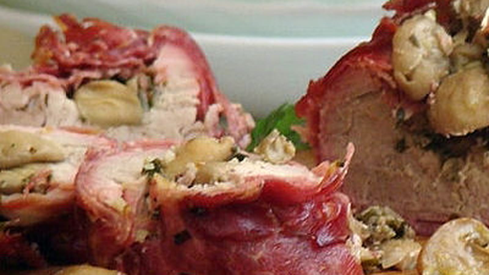 Filet mignon farci aux champignons