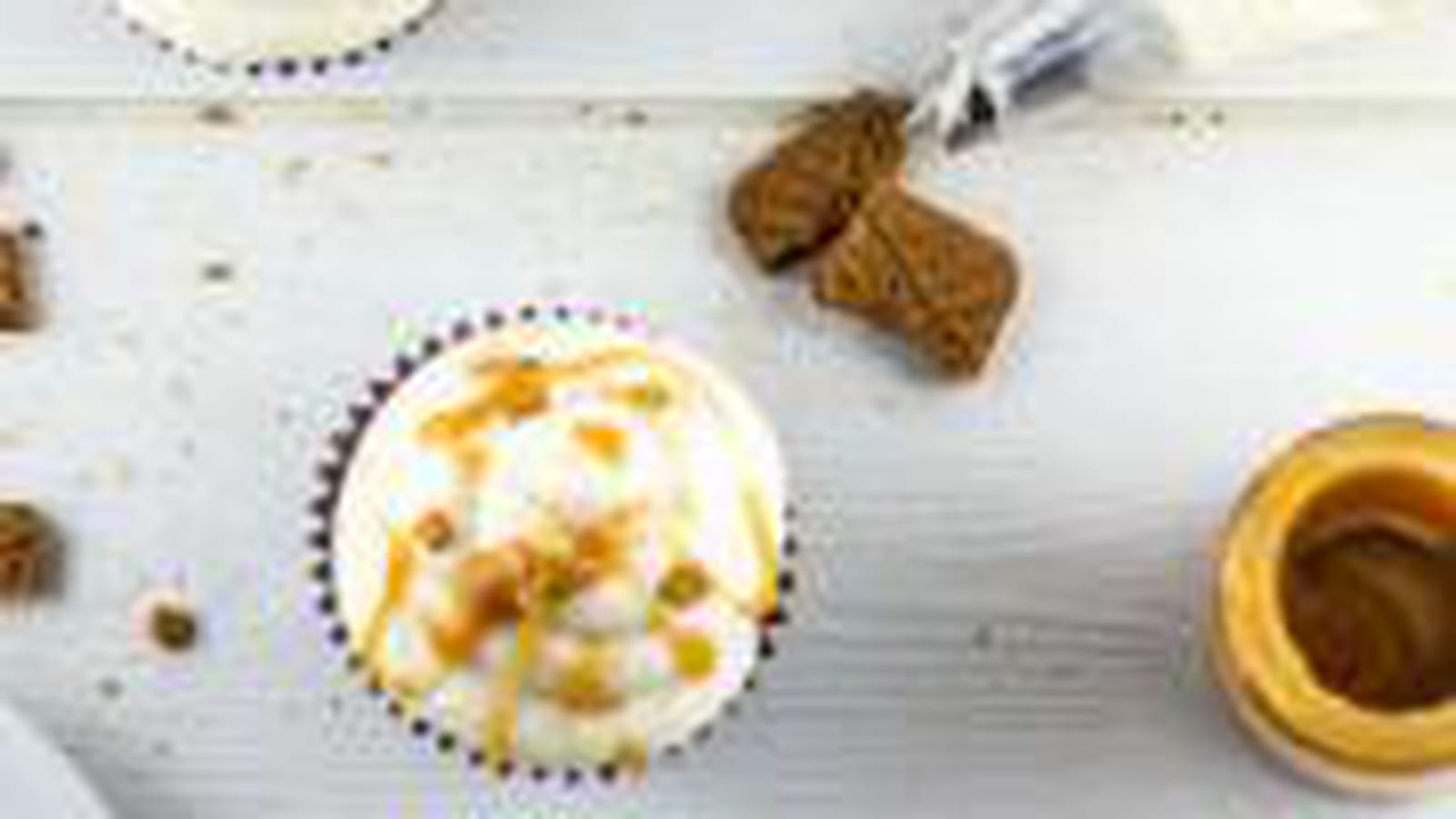 Cupcakes spéculoos-caramel beurre salé