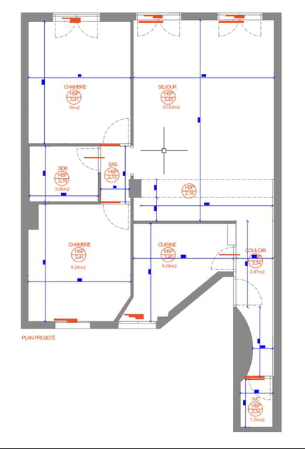 Le plan avant travaux