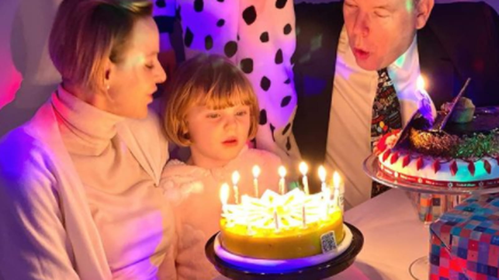 Charlene de Monaco, Gabriella, Jacques et Albert de Monaco