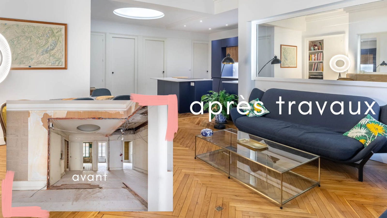 Bel haussmannien rénové