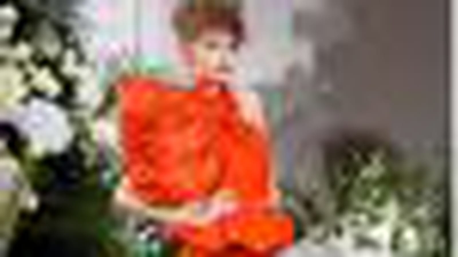 Ensemble jupe et top orange