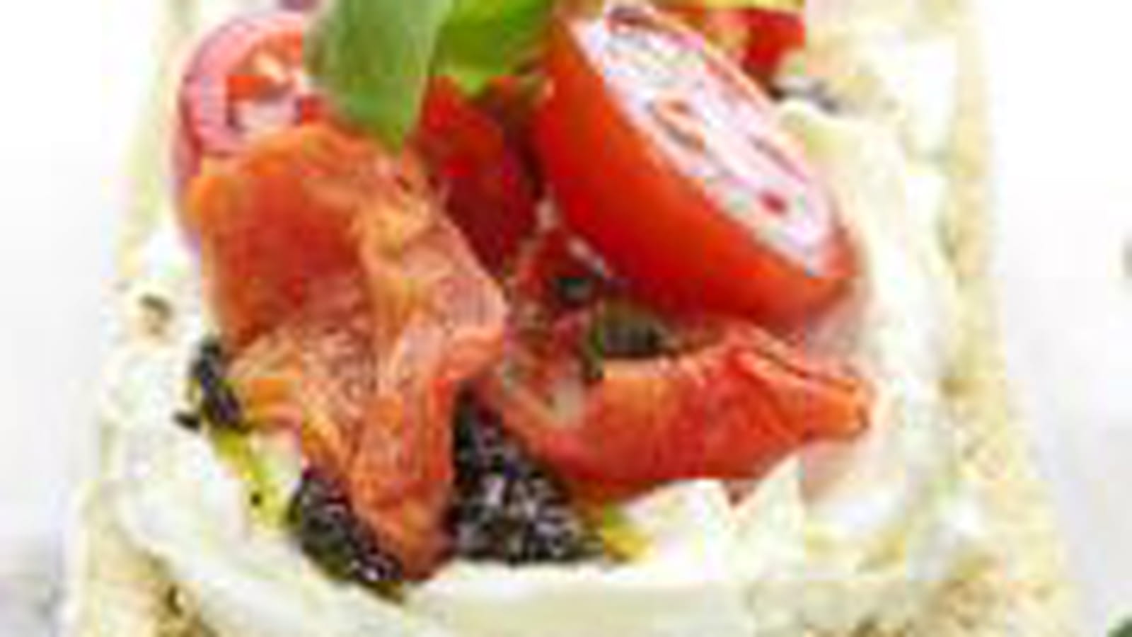 Tartine provençale aux tomates cerise et tapenade