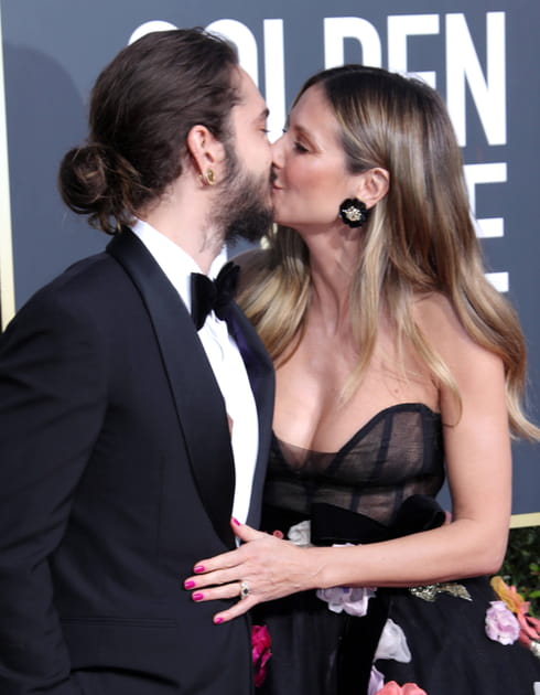 Baiser fougeux pour Heidi Klum et Tom Kaulitz