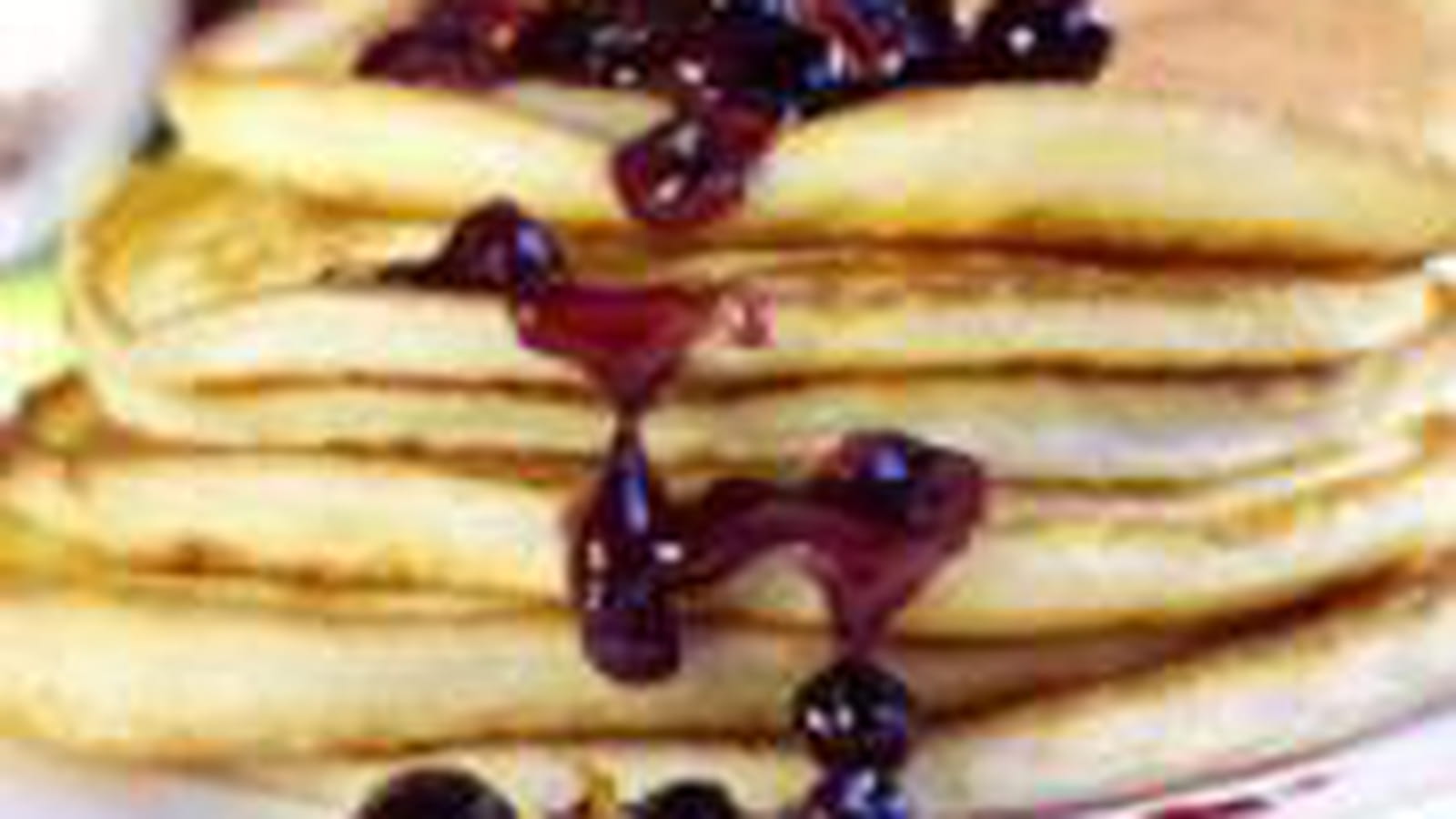 Pancakes myrtilles et oranges