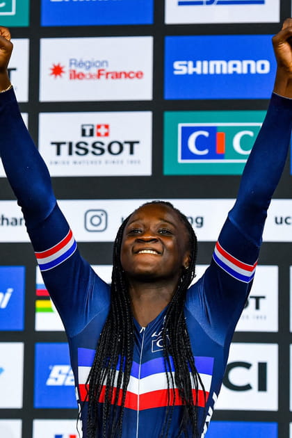 La cycliste Taky Marie-Divine Kouam&eacute;