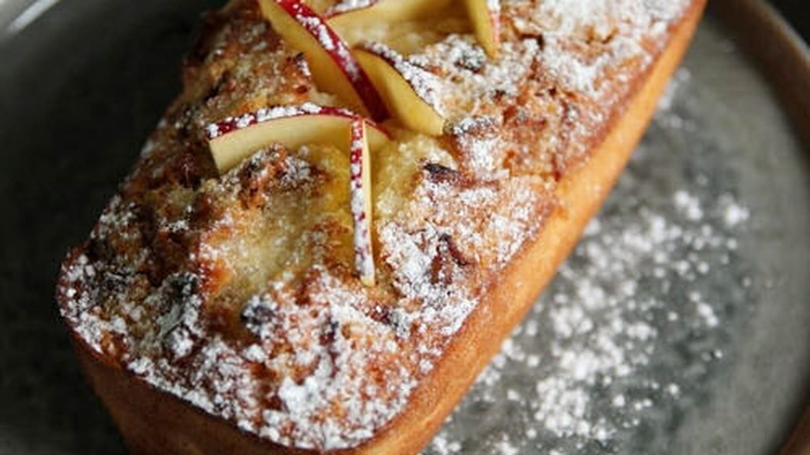 Financier aux pommes et à la vanille