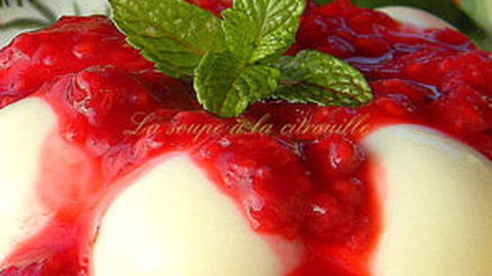 Panna cotta au chocolat blanc