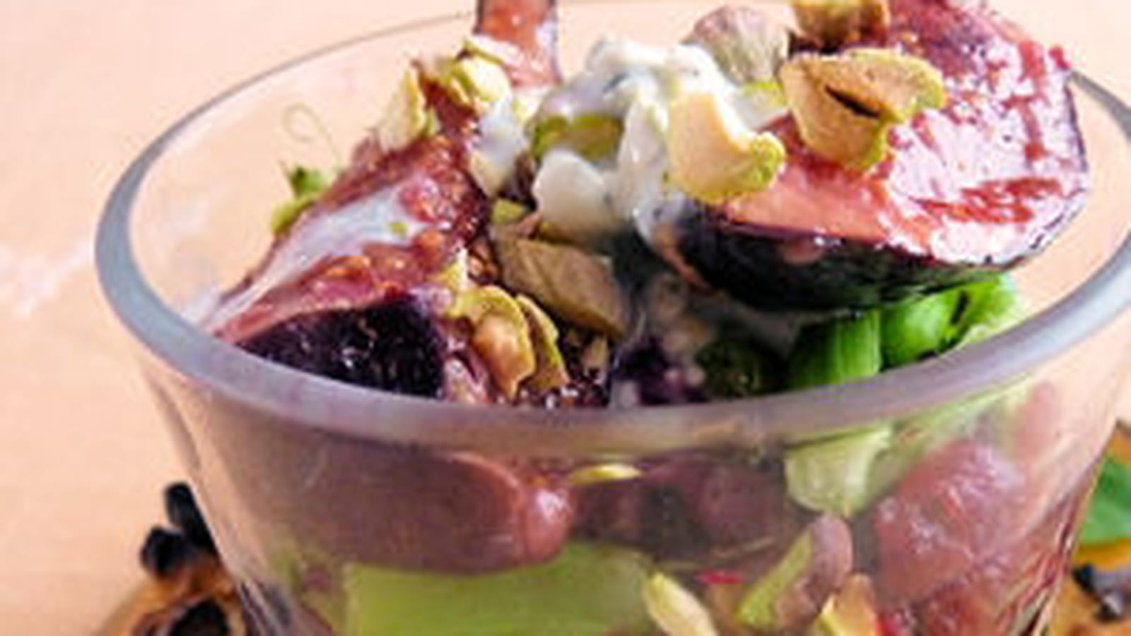 Verrine potagère et pistaches
