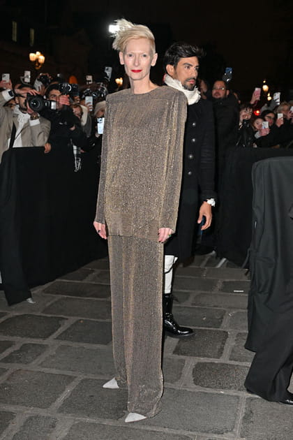 Tilda Swinton au défilé Jean Paul Gaultier