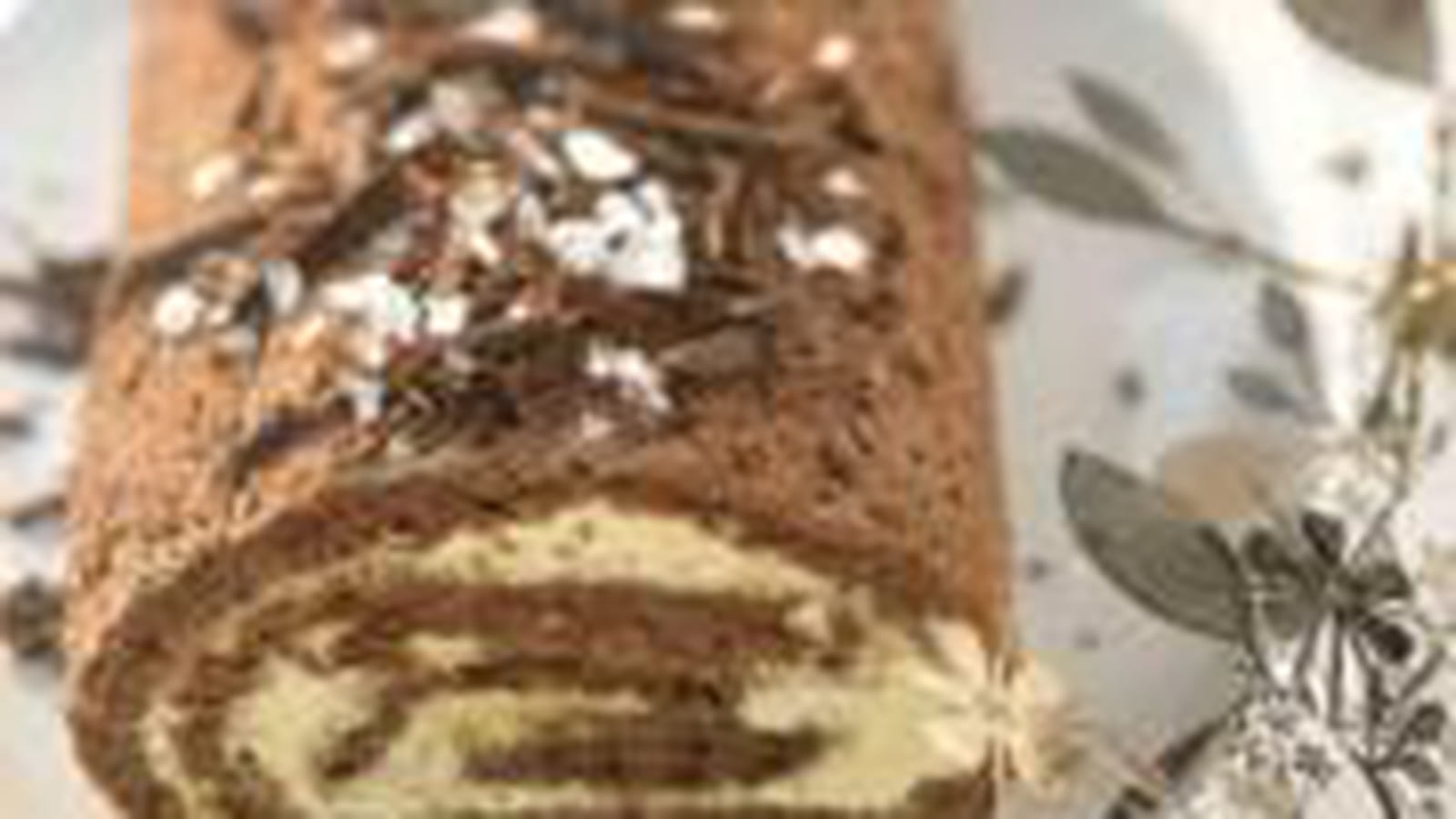 Bûche chocolat et caramel au beurre salé