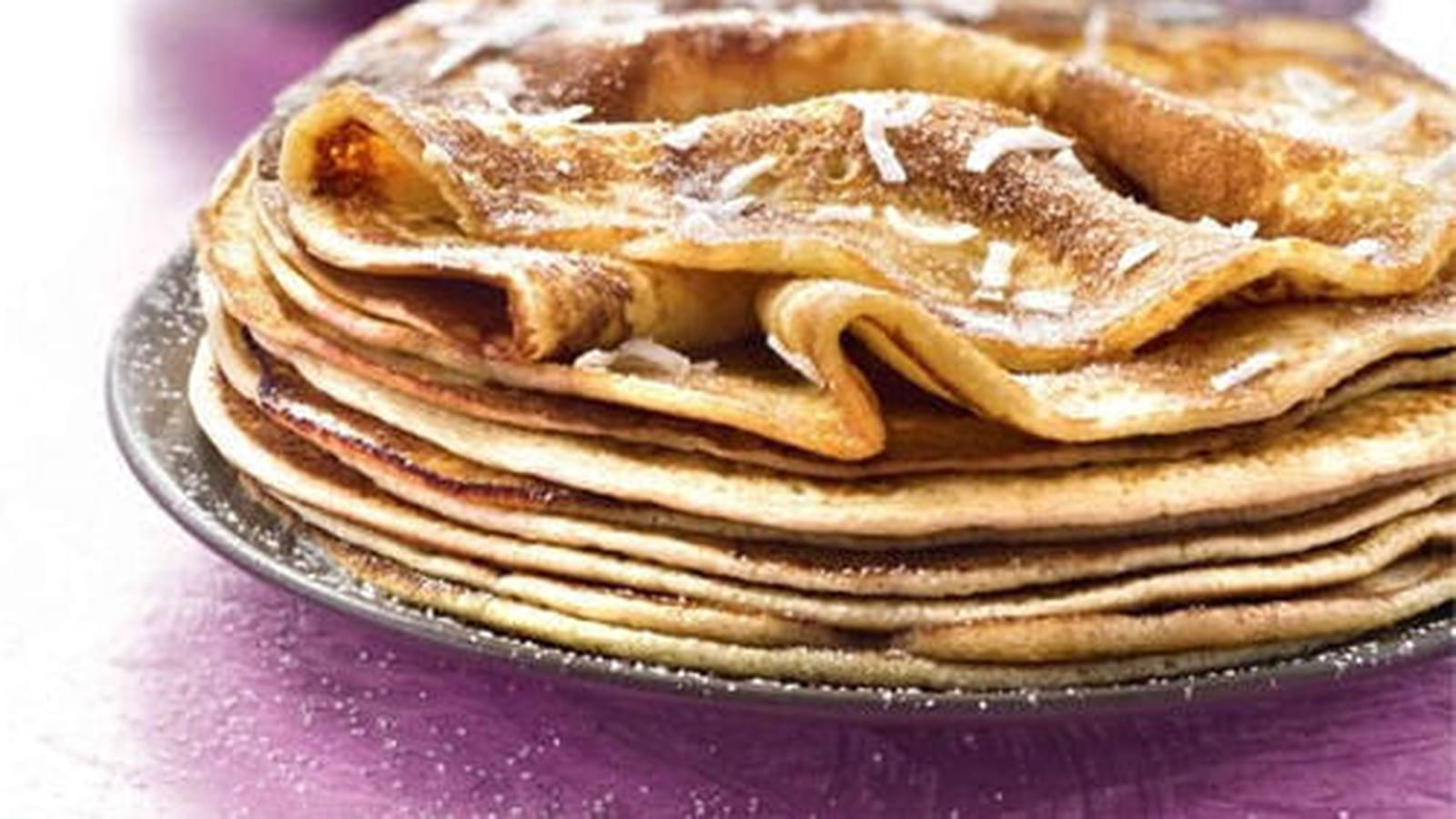 Crêpes soufflées au lait de coco