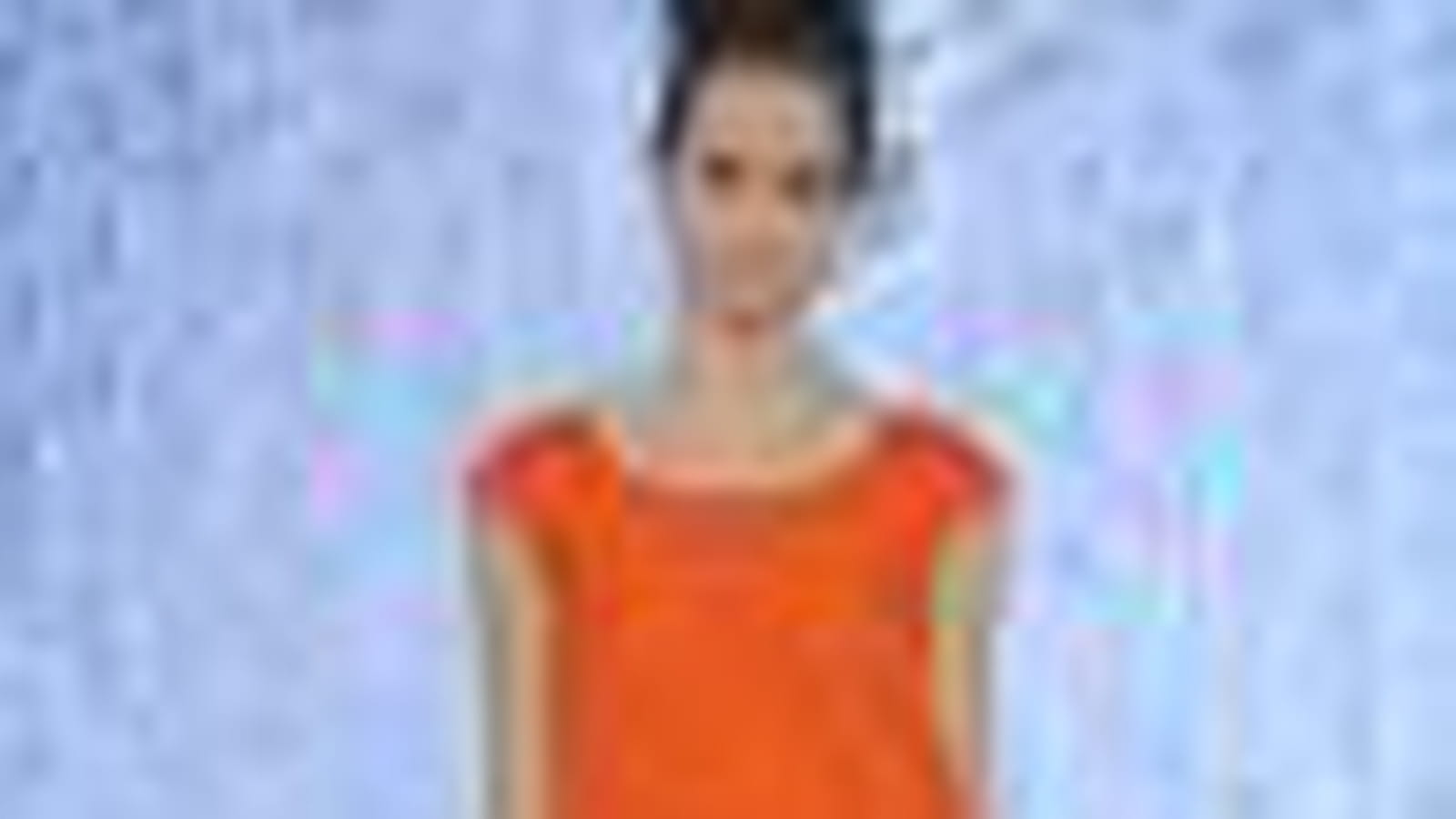 La robe orange d'Alberta Ferretti