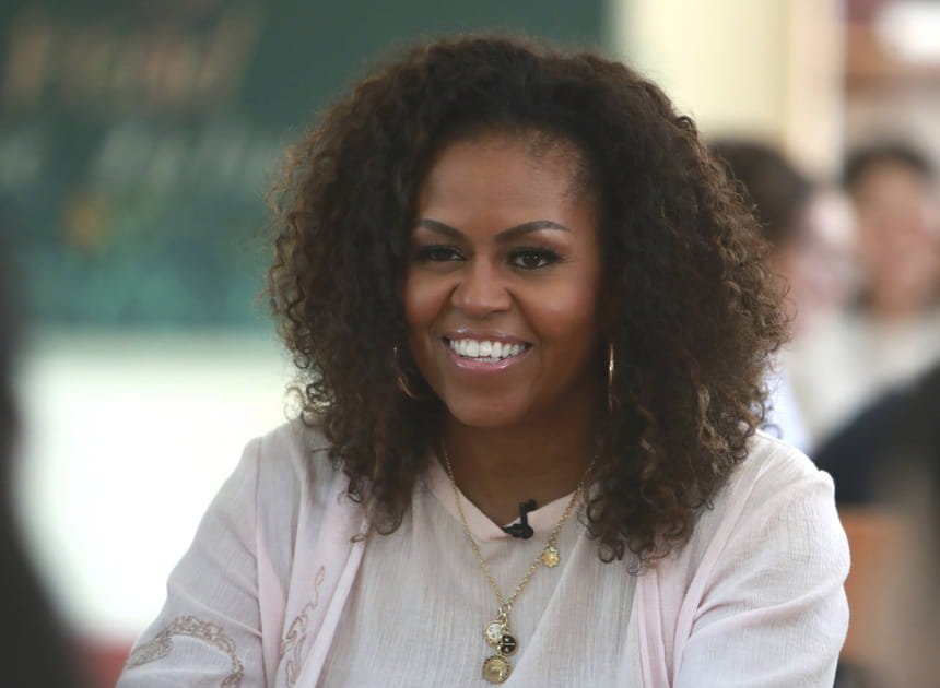 Les cheveux 100% boucl&eacute;s de Michelle Obama