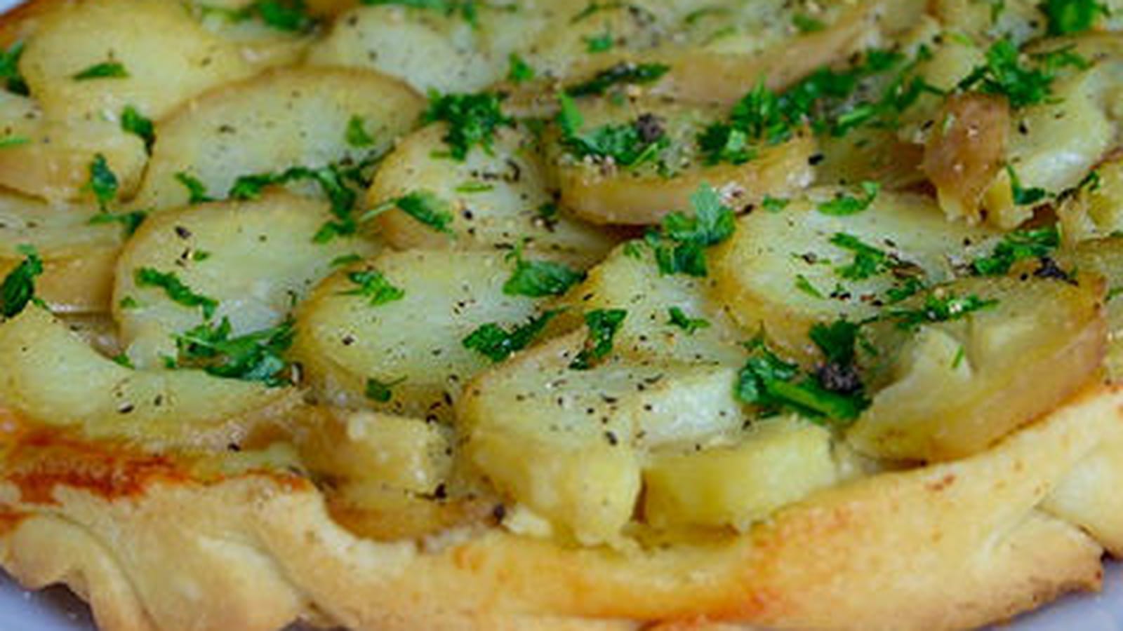 Tatin de pommes de terre au fromage de brebis
