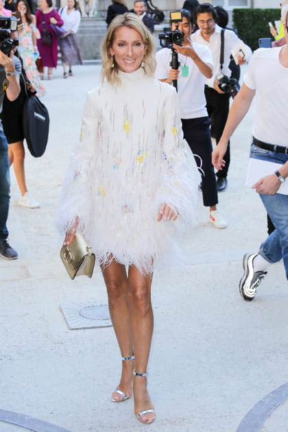 C&eacute;line Dion version tapis rouge en Valentino