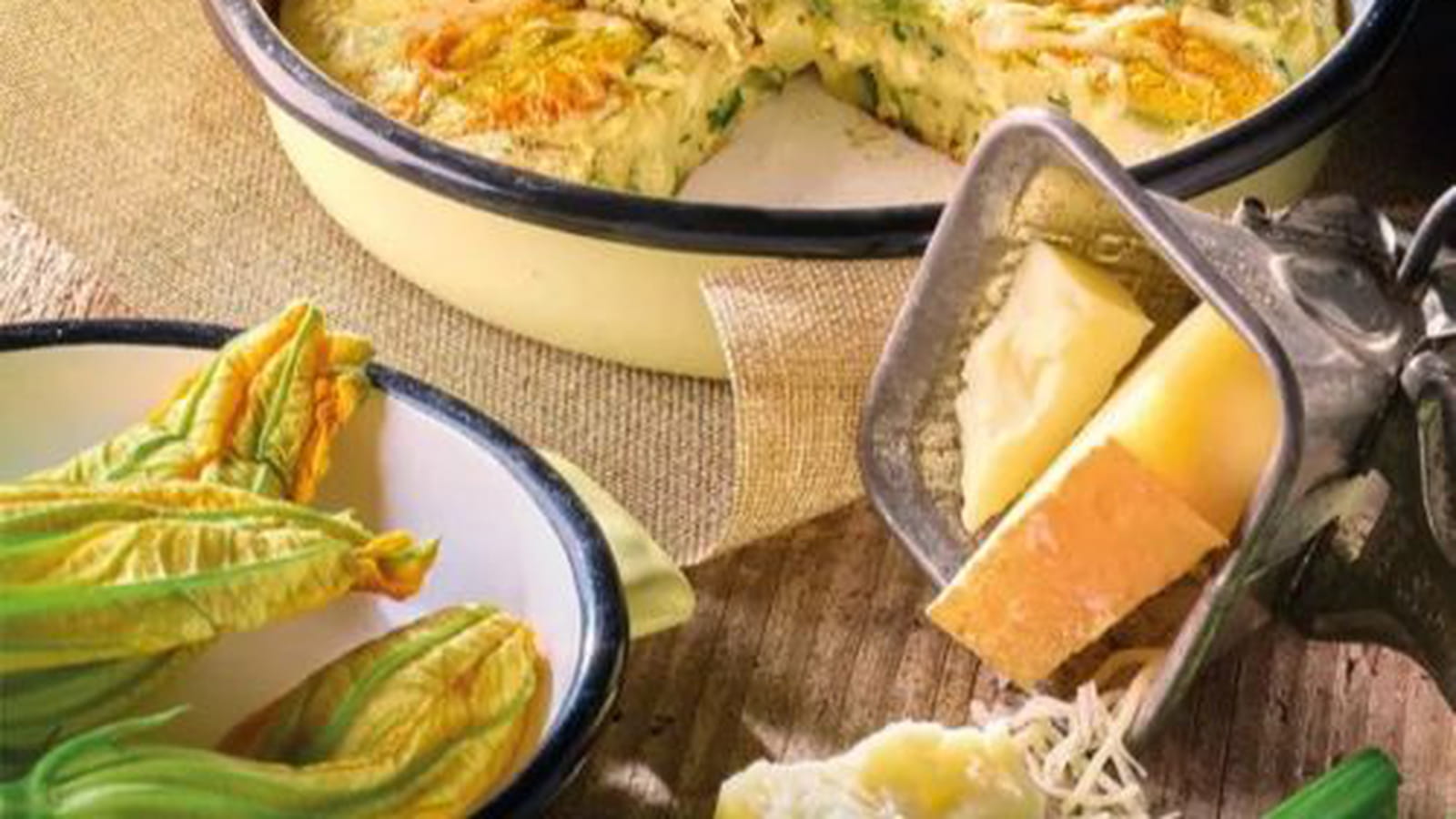 Fritatta aux fleurs de courgette