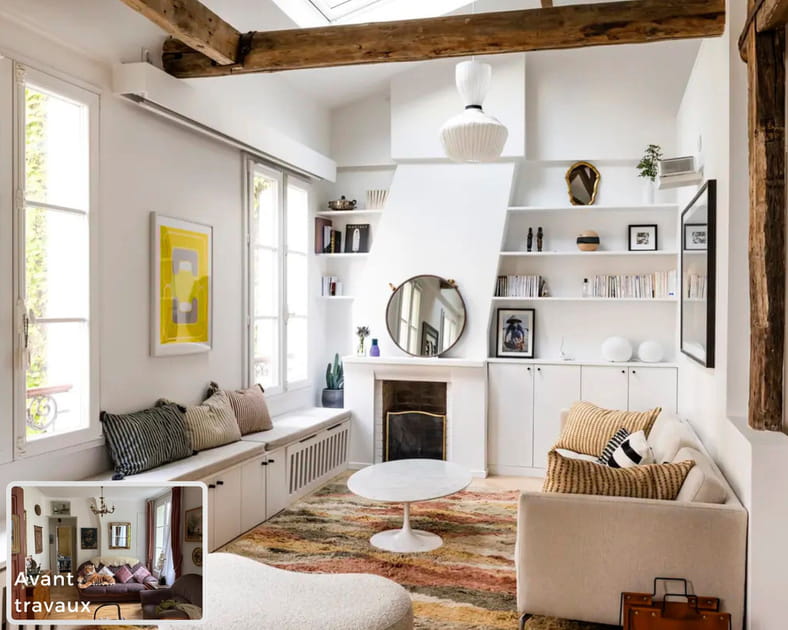 Avant-apr&egrave;s&nbsp;: gagner de la place gr&acirc;ce aux combles dans ce 68&nbsp;m&sup2;