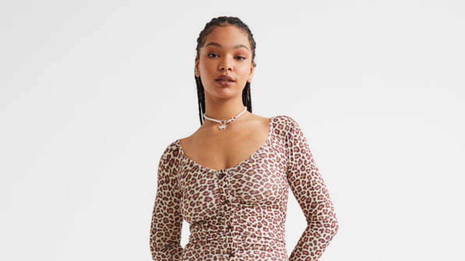 Robe à boutons H&M 