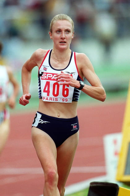 L'athl&egrave;te Paula Radcliffe en 1999