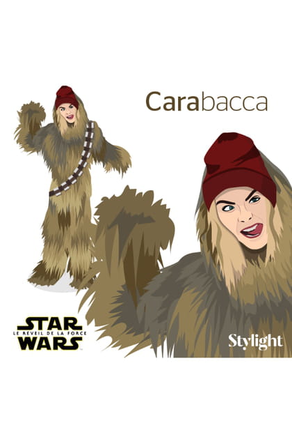 Cara Delevigne en Chewbacca