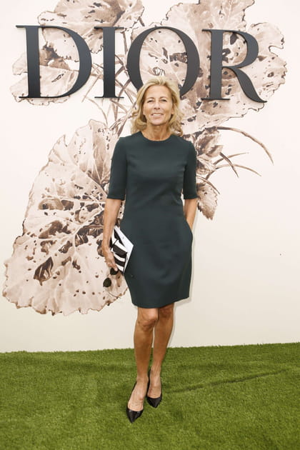 Claire Chazal en robe vert sapin