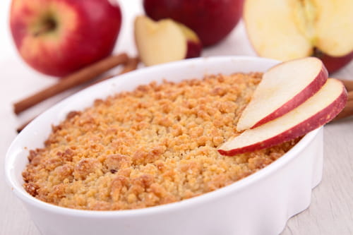 Crumble aux pommes gourmand